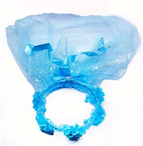 普通5朵珠花头饰加双层纱 - OBL10415964