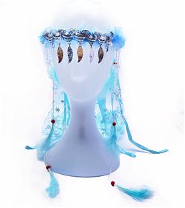 带电闪光单层印花头纱 - OBL10415989