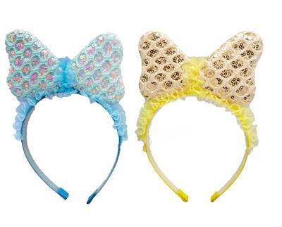 珠片蝴蝶结头饰 - OBL10416019