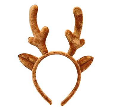布绒鹿角头饰加耳朵 - OBL10416044