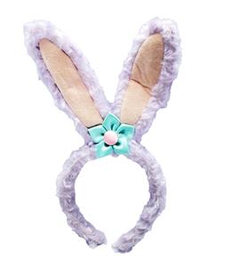 毛绒兔耳朵加花朵 - OBL10416050