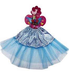 吊卡美人鱼头饰加花纹纱裙子两件套 - OBL10416156