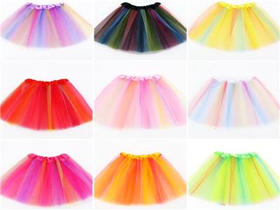 七彩三层纱裙 - OBL10416186