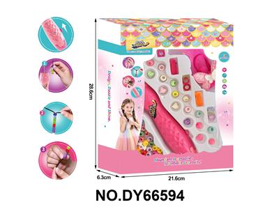 女孩过家家编发穿珠器+发夹+精美发绳 - OBL10416435