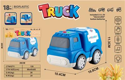 麦秆料卡通滑行警车
（灯光音乐） - OBL10416528