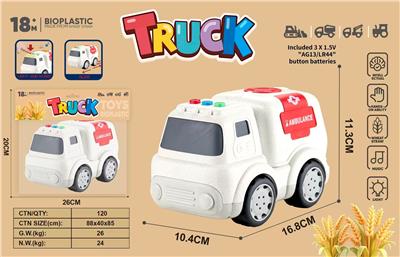 麦秆料卡通滑行医护车
（灯光音乐） - OBL10416529