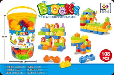 益智大颗粒积木108PCS - OBL10416686