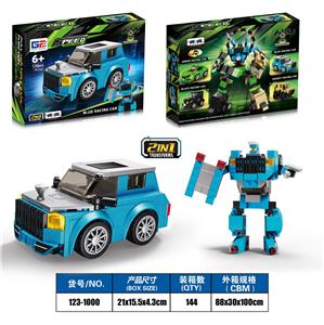 益智城市积木双回力Q版变形商务劳斯莱斯库里南（120PCS）4款混装 - OBL10416690