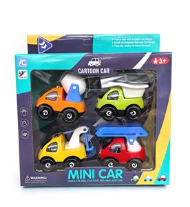 四款滑行卡通车（4只/盒） - OBL10416786