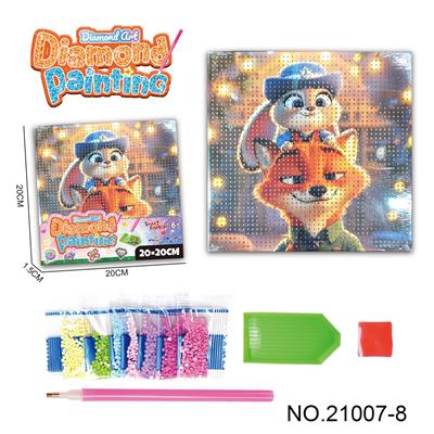 疯狂动物城系列-点钻相框5D钻石画(20x20CM) - OBL10417170