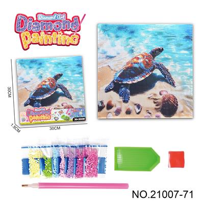 海龟-点钻相框5D钻石画(30x30CM) - OBL10417233