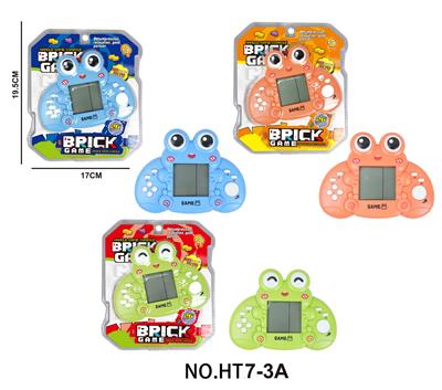 解压益智掌上经典卡通青蛙造型游戏机（俄罗斯方块）2*AG13包 - OBL10417361