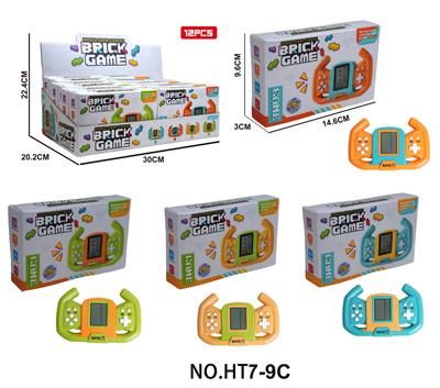 解压益智掌上经典游戏机（俄罗斯方块）2粒7号不包12PCS在入一个展示盒 - OBL10417388