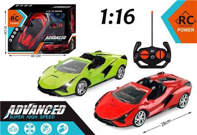 1:16 4通遥控赛车带灯光（不包电） - OBL10417805