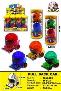 透明头盔回力车仔赛车 - OBL10417986