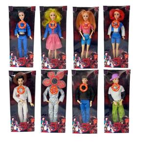 高端11.5寸11关节实身带七彩灯光音乐主题曲怪奇物语第5季Stranger  Thing真人版芭比带金貂卡片一张带怪奇物语主题套件8款混装 - OBL10420329