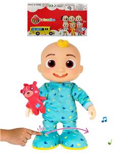 22寸实身电动cocomelon主角带小熊功能描述【会走路。会唱4首歌，会笑，会跳舞】不包电 - OBL10420383