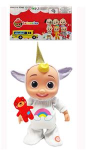 22寸实身电动cocomelon独角兽宝宝带小熊功能描述【会走路。会唱4首歌，会笑，会跳舞】不包电 - OBL10420385