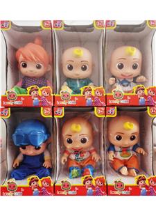 12寸搪胶cocomelon超级宝贝带主题曲音乐6款混装 - OBL10420398