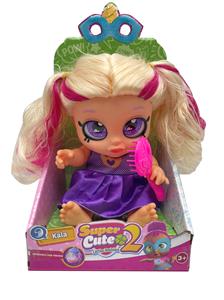 高档1比1 14寸玻璃眼珠头全搪胶肯迪娃娃带主题灯光音乐  带梳子 - OBL10420455