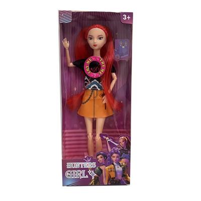 K-POP 猎魔女团动画版11.5寸12关节实身带七彩灯光主题曲Rumi鲁米打歌芭比带武器 - OBL10420533