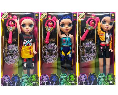 卡通12D  真眼珠28寸吹瓶猎魔娃娃带音乐主题曲带卡通音乐棒  带头圈主题套装  3款混装 - OBL10420633