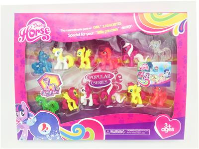 高档盒装7只塑料马宝丽和5只水晶马宝丽混装 - OBL10420701