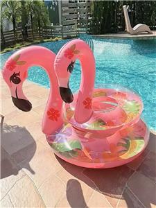 120亮片花朵充气火烈鸟 - OBL10421889