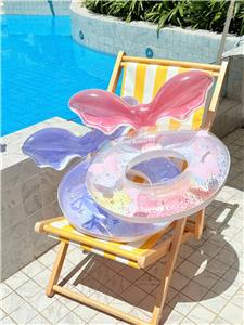 70立体亮片花瓣充气圈 粉 兰 - OBL10421919