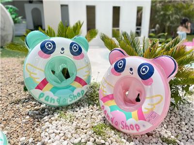 70#彩虹熊猫裤裆充气圈（粉、绿） - OBL10421937