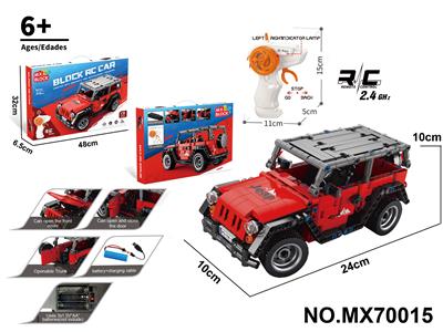 1:16积木遥控车-牧马人         （颗粒数：410pcs） - OBL10422729