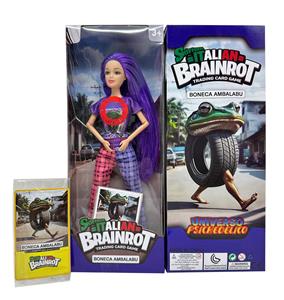 美泰版  11.5寸12关节实身带灯光音乐山海经轮胎青蛙人带一张卡片 - OBL10423085