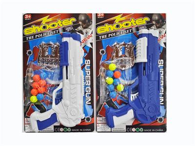 二色混装EVA.乒乓球枪配警徽 - OBL10423685