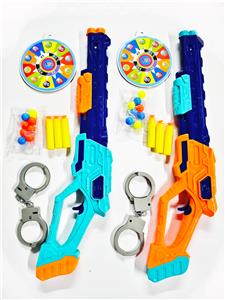 二色混装EVA.乒乓球枪配手铐标靶 - OBL10423706