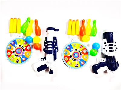 二色混装EVA.乒乓球枪配保龄球标靶 - OBL10423712