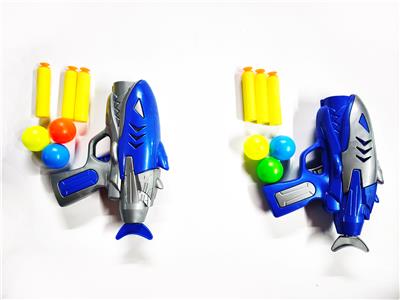 二色混装EVA.乒乓球鲨鱼枪 - OBL10423714