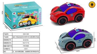 Q版1:20电动法拉利万向带3D灯光音乐警车不包电 - OBL10424947