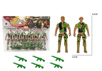 6位军人配枪(沙漠色） - OBL10425150