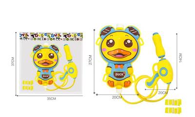 小黄鸭背包水枪 卡通水枪背包喷水枪抽拉水枪气压水枪打气水枪 - OBL10426156