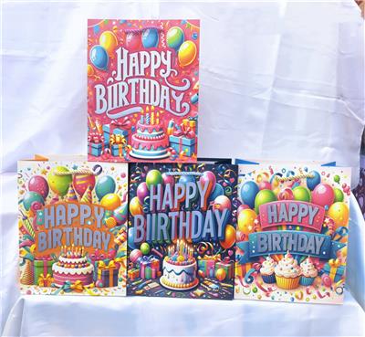 中号4款烫银礼品袋 - OBL10426381