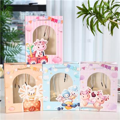 中号4款开窗礼品袋 - OBL10426405