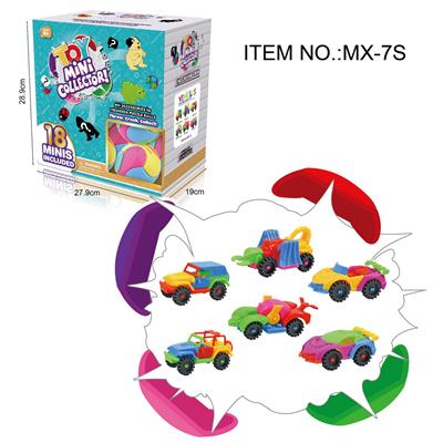 益智拼装积木赛车盲盒（存钱罐） - OBL10426970