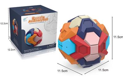 益智拼装11.5公分方型球（存钱罐） - OBL10426982