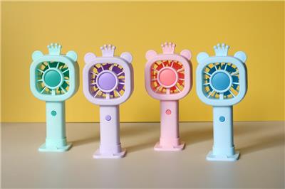 皇冠熊充电风扇 手持风扇便携风扇桌面风扇小风扇电动风扇夏日风扇 - OBL10427021