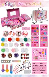 独角兽三层手提铝盒化妆包 - OBL10427487