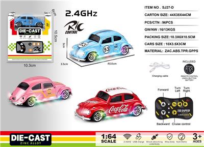 1:64大众甲壳虫 2.4G合金遥控车 - OBL10427616