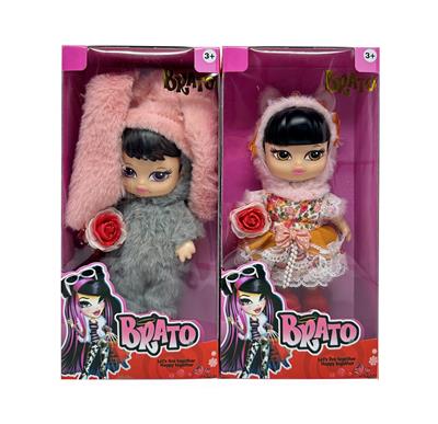2代8寸12关节实身毛绒动物贝拉兹娃娃带束花 - OBL10427640