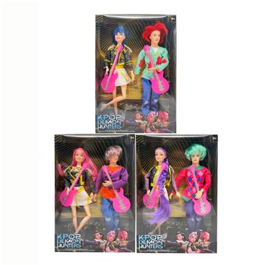 第3代K-POP 猎魔  11.5寸12关节实身猎魔女团，猎魔男团2人混装带吉他 - OBL10427668