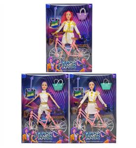 第2代 K-POP 猎魔 11.5寸12关节实身猎魔女团，带单车带吉他带手提包 - OBL10427669