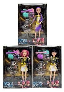 美泰版第3代K-POP 猎魔 12关节实身猎魔女团，带直播器材带吉他套装 - OBL10427713